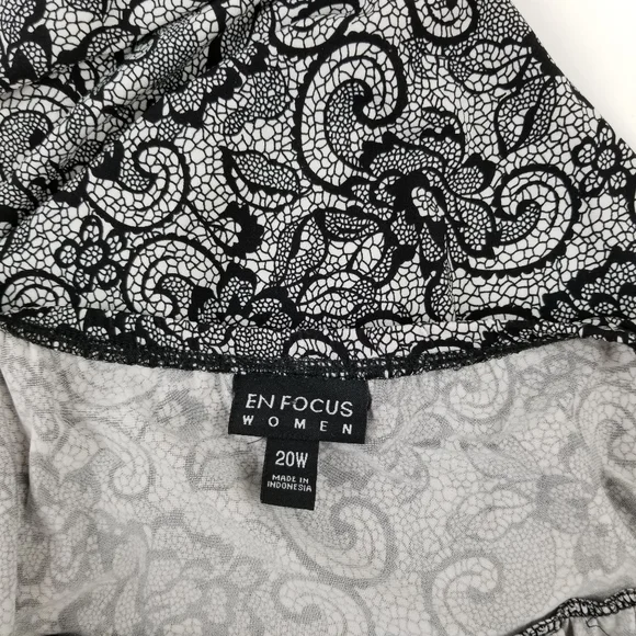 En Focus one shoulder paisley maxi dress size 20W - Picture 3 of 6